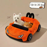 Cozy Coral Fleece Cat Bed