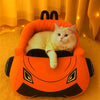 Cozy Coral Fleece Cat Bed