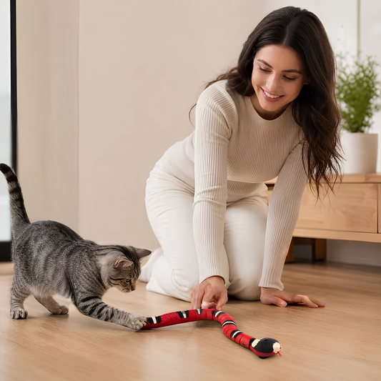 Smart Sensing Snake Cat Toy